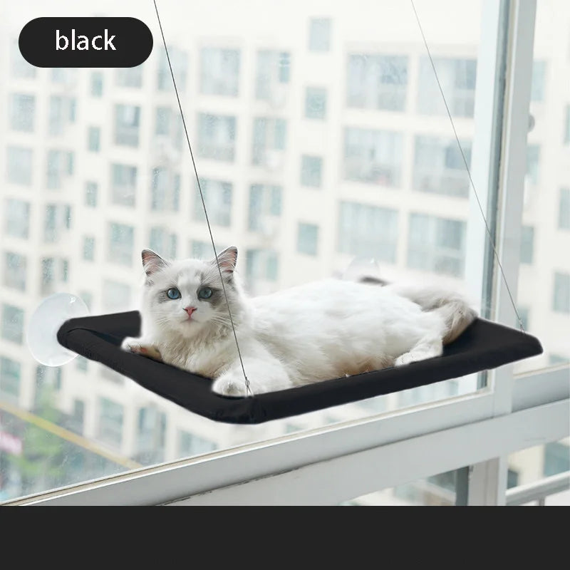 🐾 Cat Window Bed with Suction Cups – Floating Cozy Hammock 🪟🐱