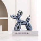 ✨ Balloon Dog Mini Sculpture – 11cm Ceramic Desk Ornament 🐶🎈