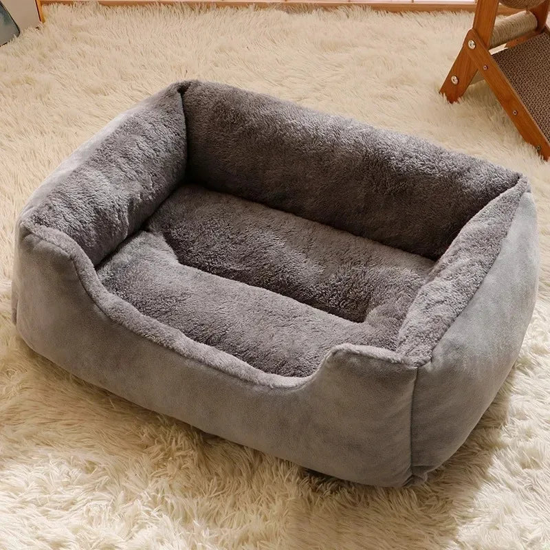 🐾 Cozy Plush Pet Bed – Ultra-Soft Rectangular Cushion for Cats & Small Dogs 🐾