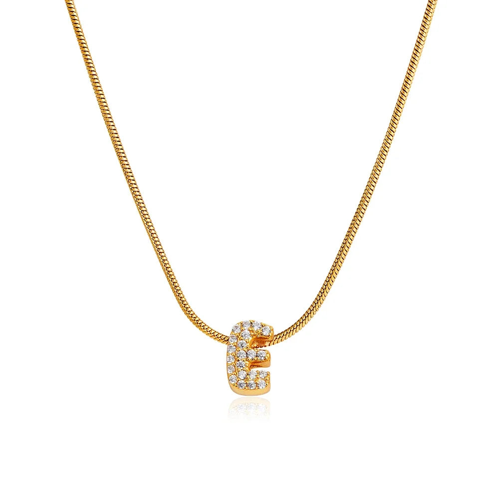 ✨ Alphabet Initial Pendant Necklace (Gold & Silver) ✨