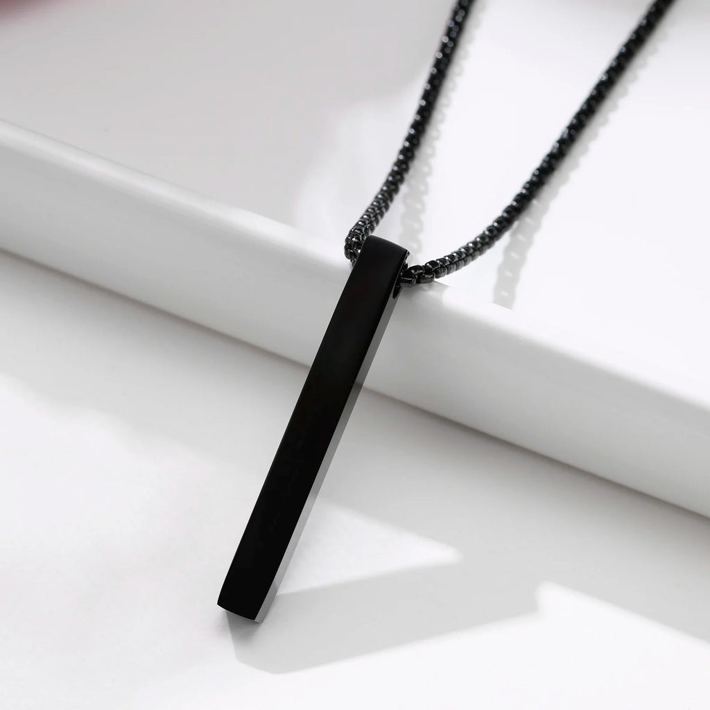 ✨ Minimalist Long Bar Pendant Necklace – Unisex Elegance ✨