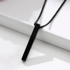 ✨ Minimalist Long Bar Pendant Necklace – Unisex Elegance ✨