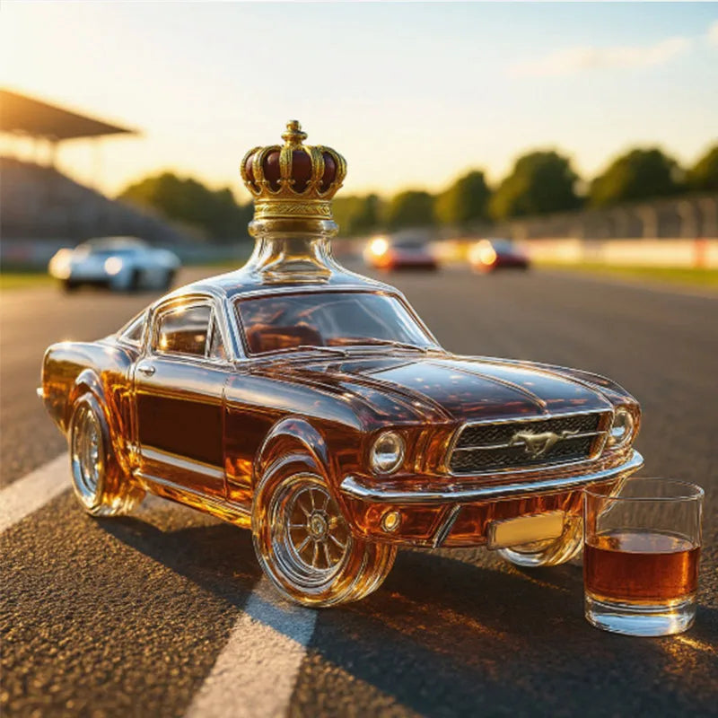 Car & Motor Decanter 🚗🔥 Glass Whisky Bottle – Premium Vintage Design