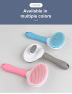 Self-Cleaning Pet Grooming Brush – Anti-Shedding Comb for Dogs & Cats 🐶🐱✨