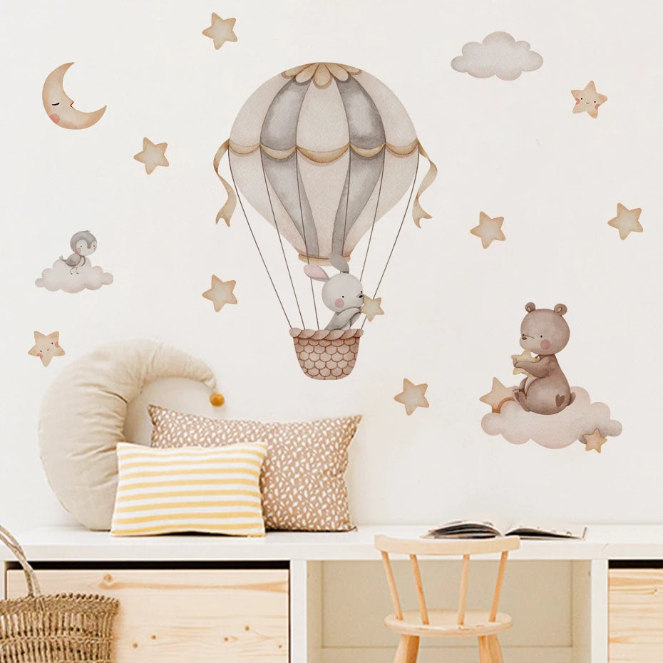 🌈✨ Cute Cartoon Wall Stickers for Kids’ Room (28 Variants)
