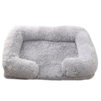 Soft Square Kennet for Dogs and Cats - Plush Bed with Removable Cushion 🐾✨