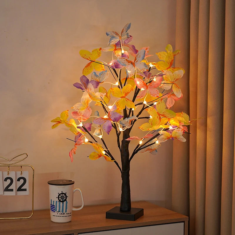 Bonsai Lamp with Butterflies ✨🌸 | Decorative LED Night Light for Home and Gifts