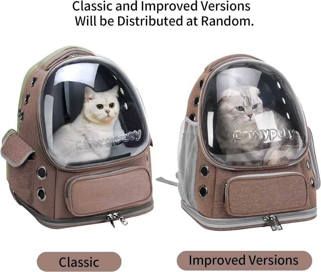 🐾 Pet Travel Backpack with Half-Transparent Window – Comfortable & Stylish Carrier for Cats & Small Dogs 🎒✨