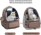 🐾 Pet Travel Backpack with Half-Transparent Window – Comfortable & Stylish Carrier for Cats & Small Dogs 🎒✨