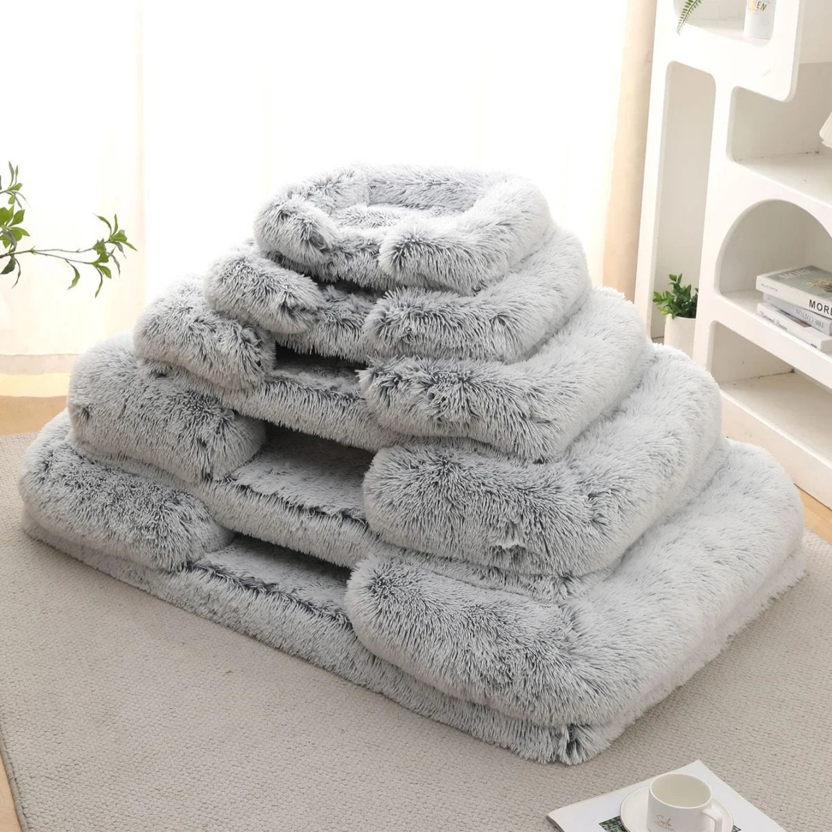 Soft Square Kennet for Dogs and Cats - Plush Bed with Removable Cushion 🐾✨
