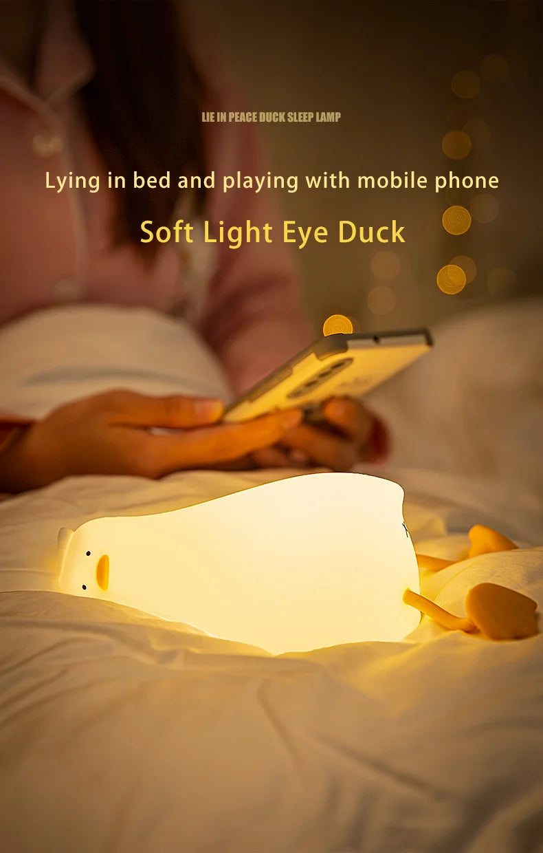 🌙 Cute DAC Silicone Night Light –Rechargeable LED for Bedroom