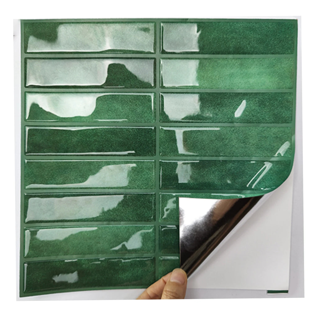 10-Pack 3D Peel & Stick Wall Tiles ✨ Waterproof PVC Panels for Home Décor – Easy DIY Upgrade! 🏡🌈
