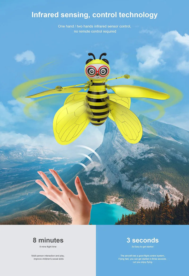 🐝 HoverBee – Magic Flying Sensor Bee Toy ✨