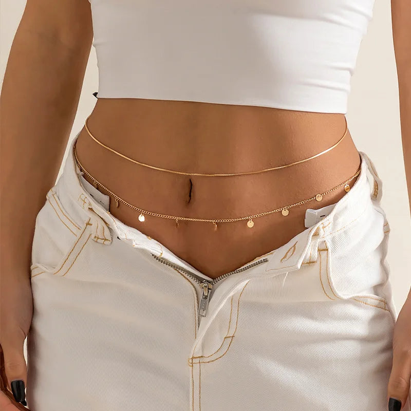 🌟 Crystal Belly Chain – Sparkling Waist Jewelry for Women ✨