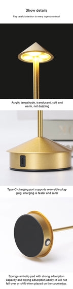 Creative Touch LED Table Lamp – Rechargeable Table Lamp 🌙✨