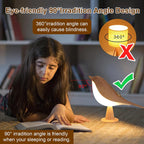 🐦✨ Wooden Bird LED Night Lamp – Touch & Rechargeable
