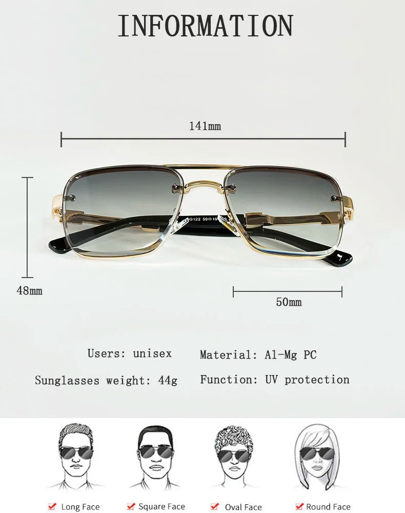 Unisex Luxury Vintage Sunglasses 😎✨ – Premium Style & UV400 Lenses