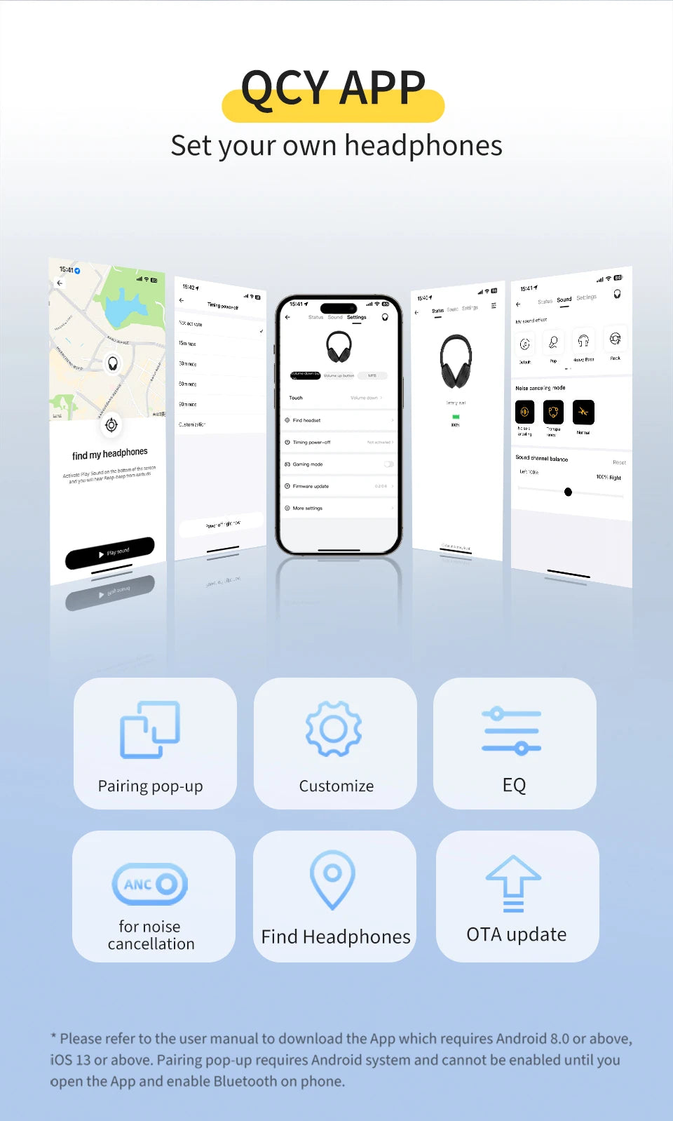 🎧 Wireless Headphones 5.3 – Foldable Stereo Headset with 60H Playtime & Deep Bass 🎶