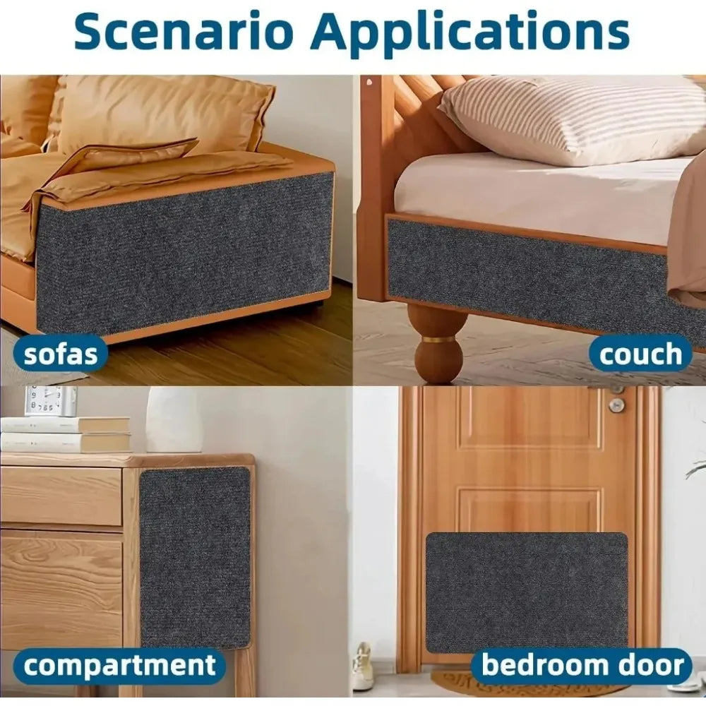 Multi-Surface Cat Scratch Mat 🐱🪵 | Corner, Sofa & Furniture Protector | Multiple Sizes & Colors