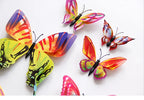 🌈 3D Butterfly Wall Stickers – Double-Layer Decorative Set (12pcs) 🦋✨