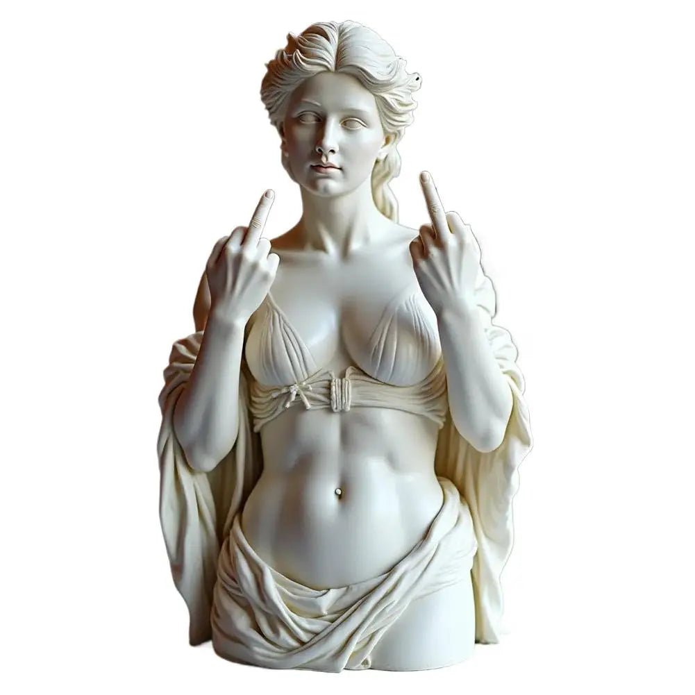 🖕🔥 “Bold Attitude Resin Figurine – Middle Finger Statement Statue”