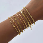 ✨ Elegant Minimalist Gold Bracelet – Women’s Delicate Jewelry ✨