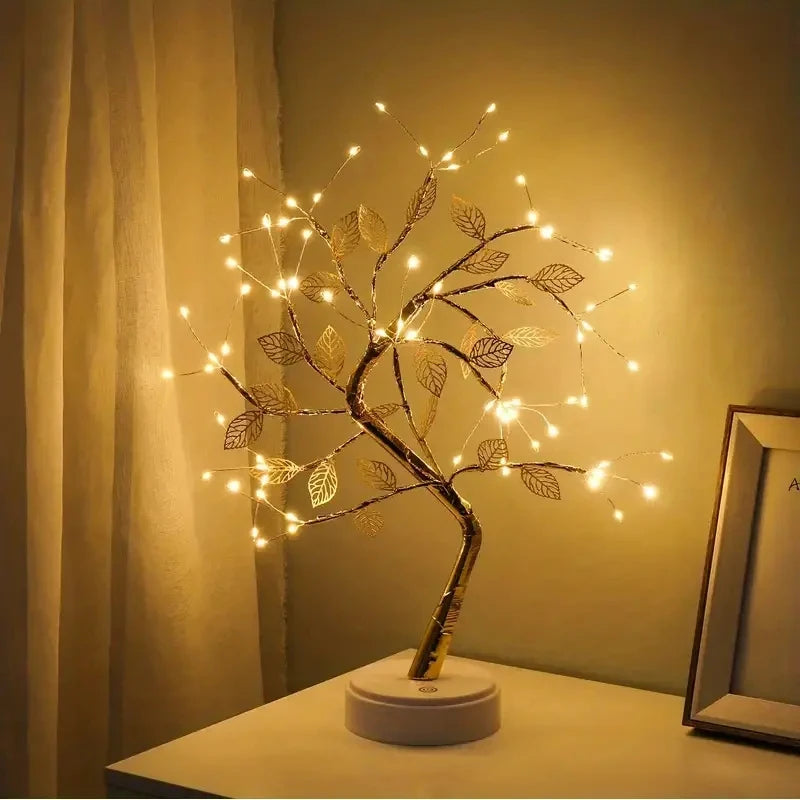🌿 GoldenLeaf72 –Decorative Tree LampLED ✨