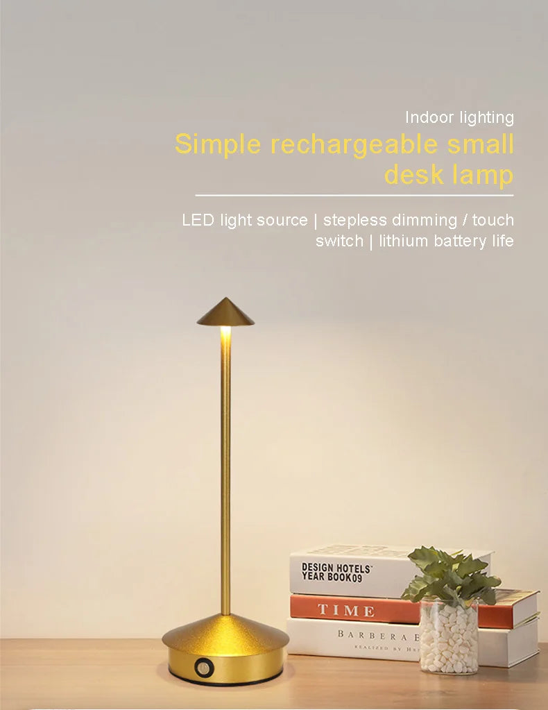 Creative Touch LED Table Lamp – Rechargeable Table Lamp 🌙✨