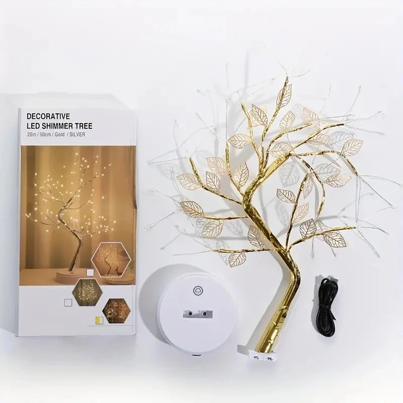 🌿 GoldenLeaf72 –Decorative Tree LampLED ✨