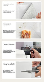 ✨ Marble-Style Waterproof Tile Stickers (10–50 pcs) – Peel & Stick Wall Decor 🧱✨