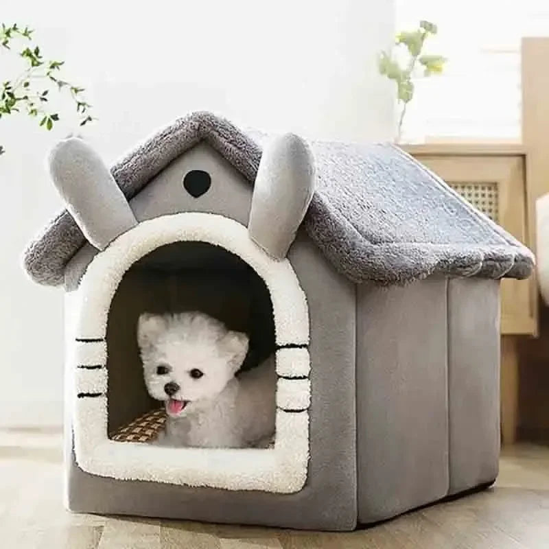 🏠 House-shaped kennel for dogs and cats - Soft, Cosy and Insulating