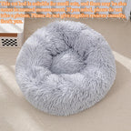 Soft Nest Bed for Dogs and Cats - Ultra-Soft Round Plush Kennel