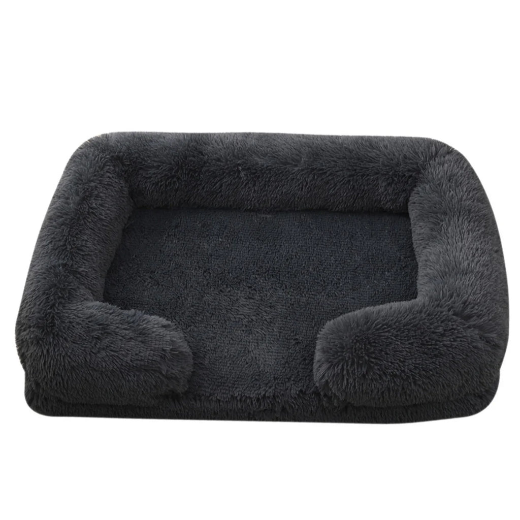 Soft Square Kennet for Dogs and Cats - Plush Bed with Removable Cushion 🐾✨