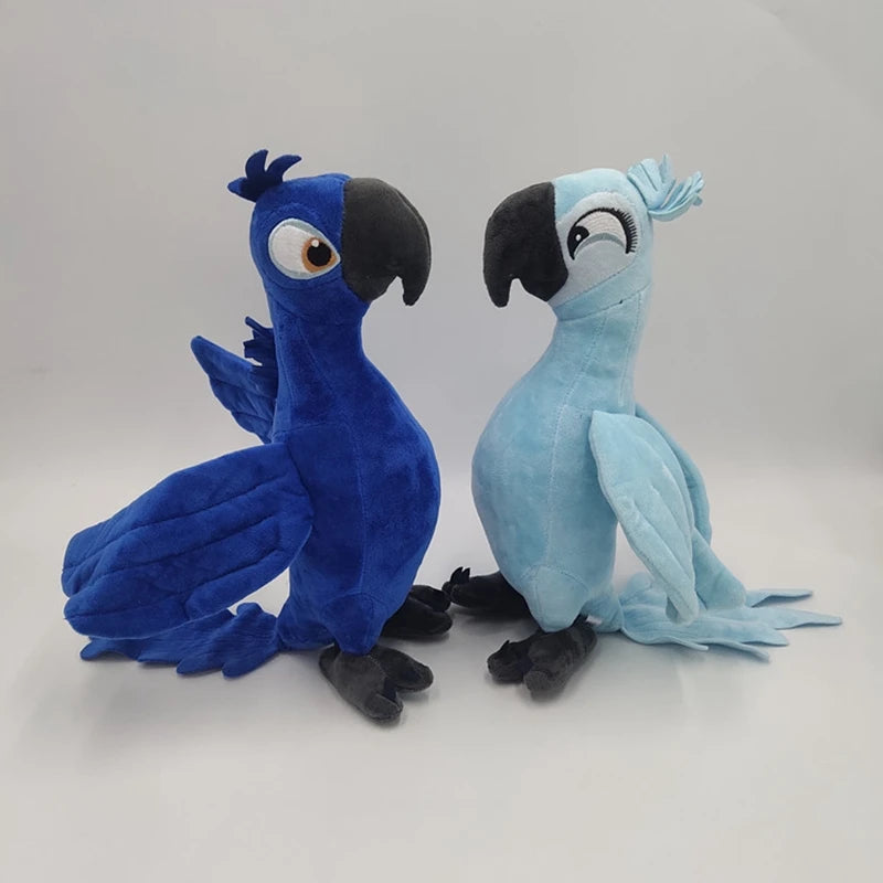 🦜 Plush “Rio” – Blu & Jewel | Peluche Super Soft 35 cm