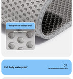 Double-Layer Cat Litter Trapping Mat 🐾 | Waterproof, Easy-Clean & Anti-Tracking