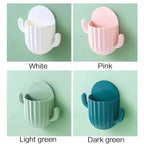 Cactus Wall Holder 🌵 - Toothbrush Holder / Multi-purpose Remote Control Holder