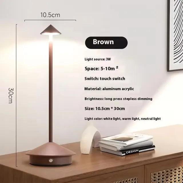 Creative Touch LED Table Lamp – Rechargeable Table Lamp 🌙✨