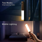 Magnetic Motion Sensor LED Light – USB Wooden Night Light 🌙✨