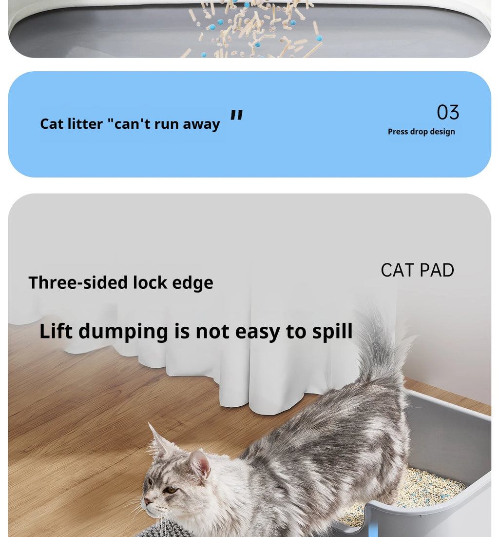 Double-Layer Cat Litter Trapping Mat 🐾 | Waterproof, Easy-Clean & Anti-Tracking