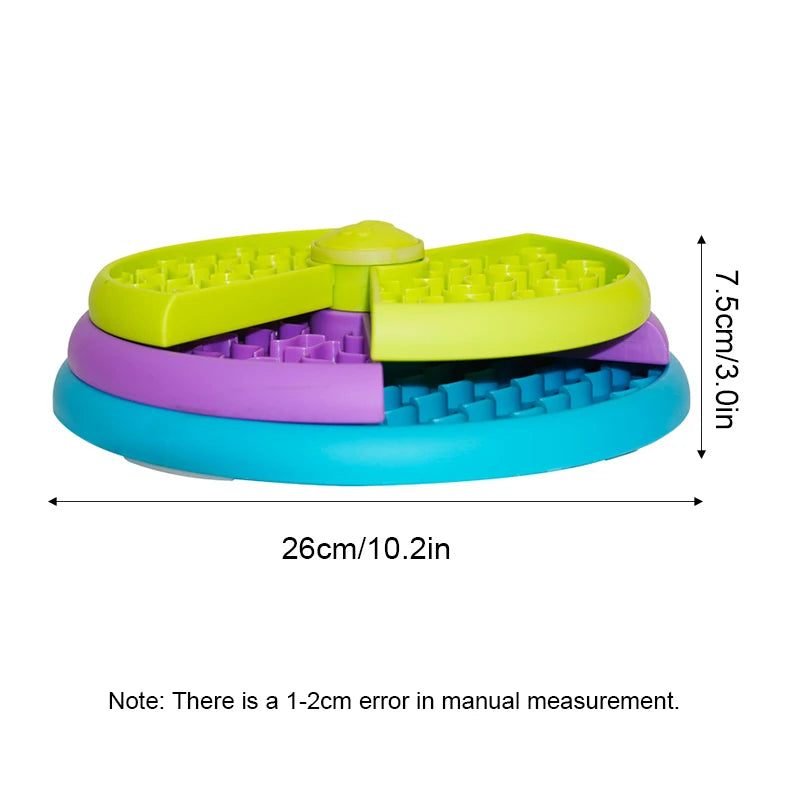 🧩 Slow-Feeder Puzzle Bowl for Dogs & Cats – 3-Level Interactive Eating Toy 🐶🐱