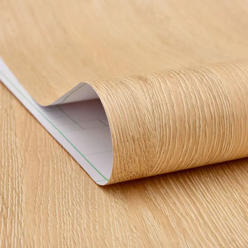🪵✨ Wood-Grain PVC Waterproof Adhesive Wallpaper – Multiple Sizes & Colors