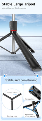 F15 68” Tripod & Selfie Stick with Wireless Remote – 360° Rotation Phone Stand for TikTok, Vlogging & Photography 📱🎬