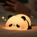 Panda LED Night Light –Soft Silicone Night Lamp, Touch & USB Rechargeable 🐼✨