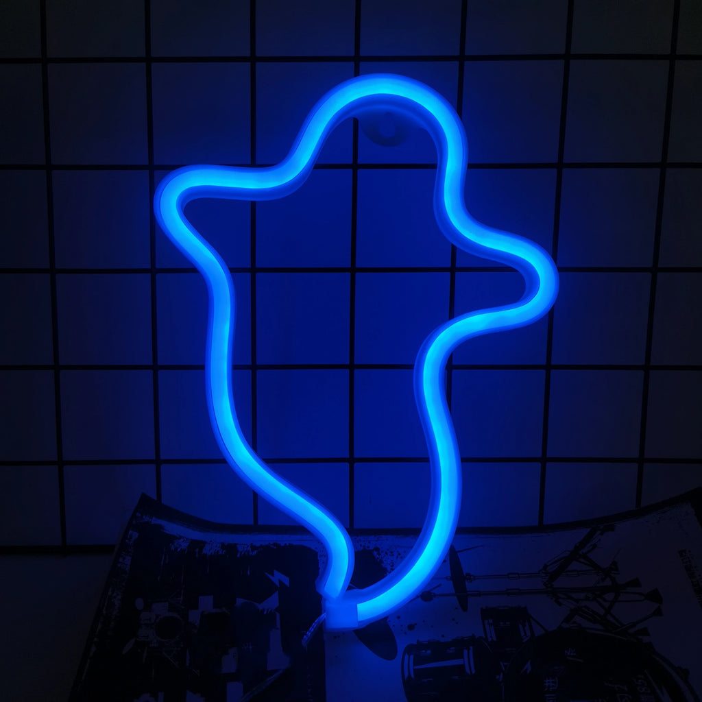 🎃 Neon LED Horror-Cute Wall Lights | Luminescent Wall Decorations 🦇✨