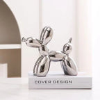 ✨ Balloon Dog Mini Sculpture – 11cm Ceramic Desk Ornament 🐶🎈