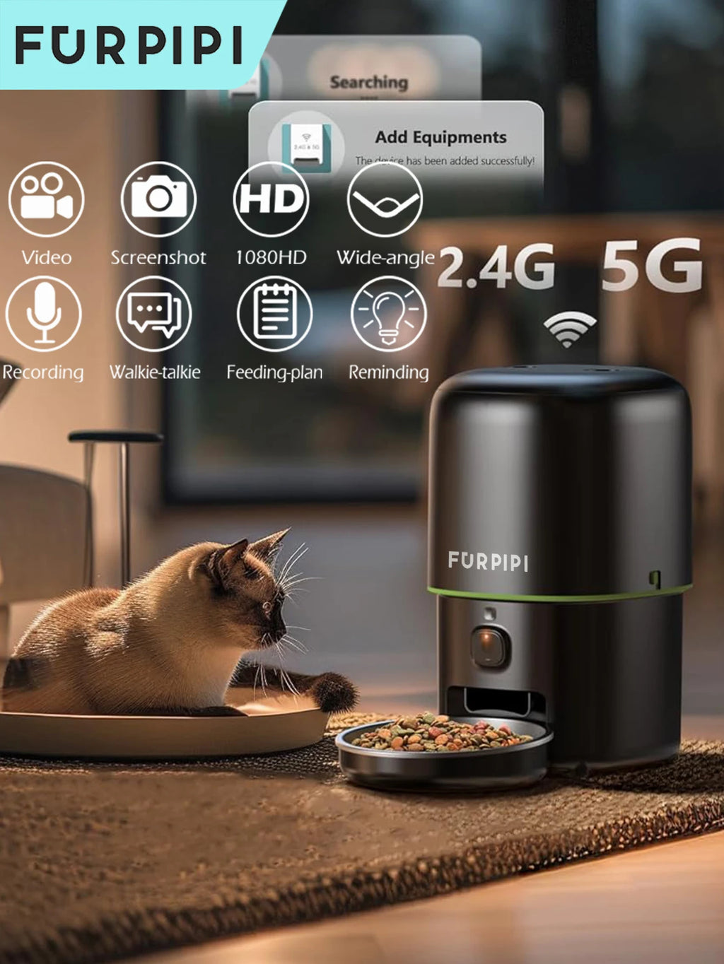 🌟 Smart Auto Cat Feeder with HD Camera 📸🐾 | 2L & 4L Wi-Fi Versions