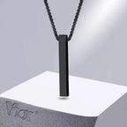 ✨ Minimalist Long Bar Pendant Necklace – Unisex Elegance ✨