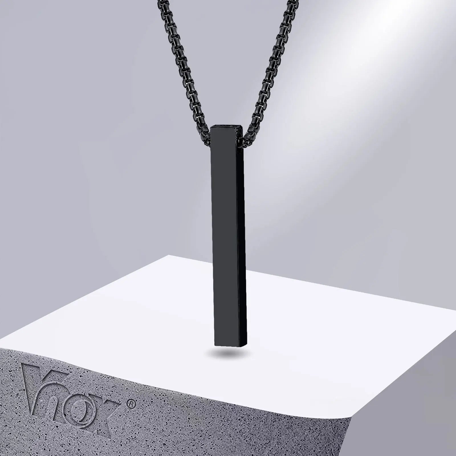 ✨ Minimalist Long Bar Pendant Necklace – Unisex Elegance ✨