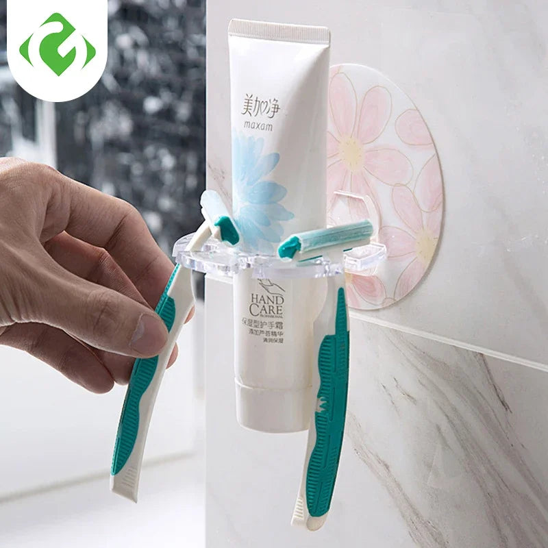 Wall Adhesive Toothbrush Holder 🦷✨ - Space-saving Bathroom Organiser