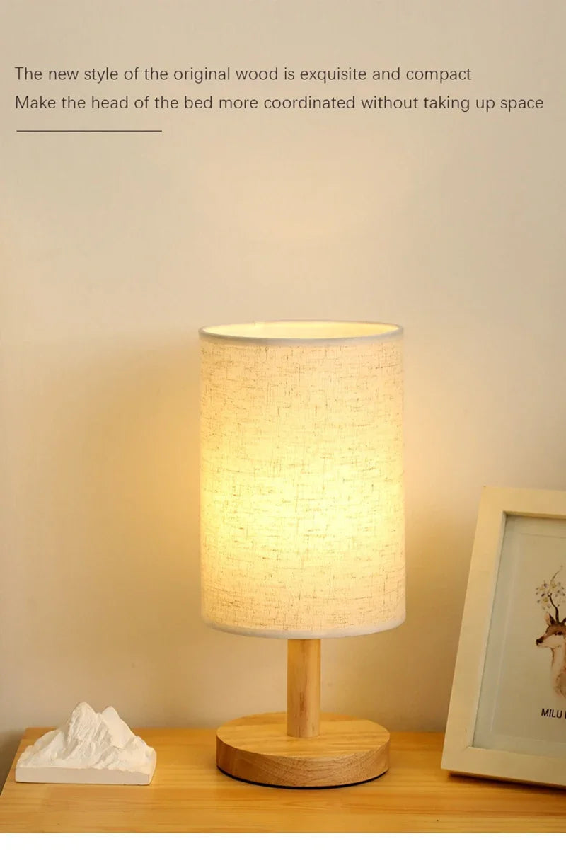 Chinese Style Minimalist LED Table Lamp - Touch, USB, Dimmable 🌙
